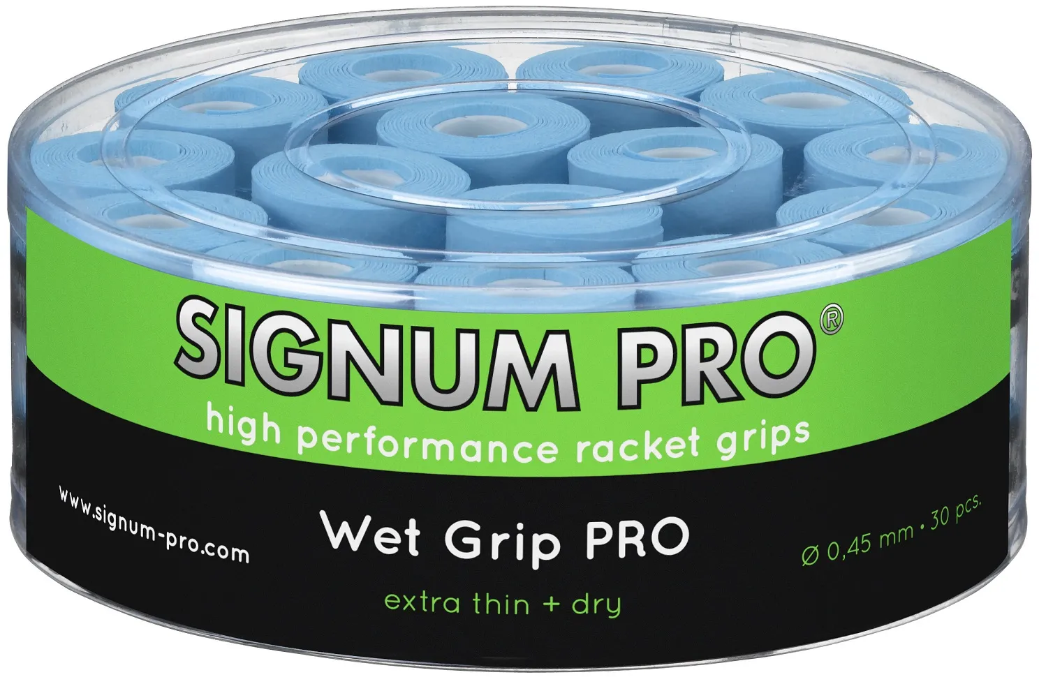 Signum Pro Overgrip Wet Pro 0.45mm blau 30er Box