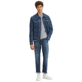 Tom Tailor Marvin Straight Jeans Used Mid Stone Blue Denim 32 34