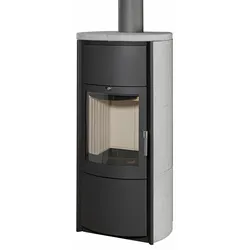 Kaminofen HARK "»Keno ECOplus, Naturstein«", grau (graphit), Kaminöfen