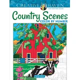Dover Creative Haven Country Scenes Color by Number Coloring Book (Creative Haven Coloring Books)