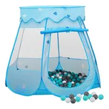 vidaXL Kinder-Spielzelt mit 250 Bällen Blau 102x102x82 cm