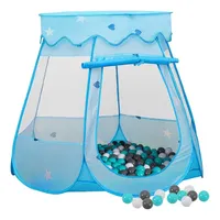 vidaXL Kinder-Spielzelt mit 250 Bällen Blau 102x102x82 cm