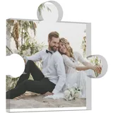 LMQJDZ Personalised Individual Crystal Clear Acrylic Block Plaque with Your Photo Image, Personalisierte Foto-Geschenke für Frauen, Männer, Hochzeit Geburtstag Jubiläum Valentinstag Geschenke