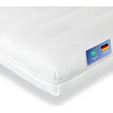 10cm Ergonomische 7-Zonen Kaltschaum Matratzenauflage Matratzentopper Matratzenschoner Topper - H2 - (90 x 200 cm) - Träumegut24