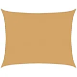 vidaXL Sonnensegel 160 g/m2 Rechteckig Sandfarben 6x8 m HDPE