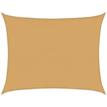vidaXL Sonnensegel 160 g/m2 Rechteckig Sandfarben 6x8 m HDPE
