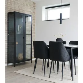 House Nordic Vitrine Brisbane 80 x 35 x 175 cm Schwarz