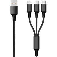 2Go USB-C auf USB-B 1,5 m Schwarz
