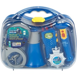 Klein Spielzeug-Polizei Einsatzset Polizeikoffer blau