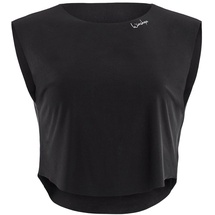 Winshape Damen Light And Soft Cropped Top Aet115ls Yoga-Shirt, Schwarz, S EU