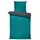 one-home Bettgarnitur Unifarben Petrol 135 x 200 cm + 80 x 80 cm