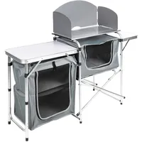 Hti-Living Campingtisch Campingküche Silber