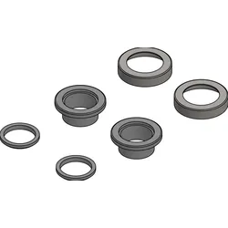 Griffwerk Drücker Adapterset -Messing Optik für Fremdschlösser