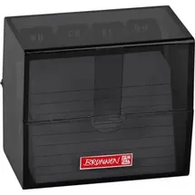 Brunnen Karteikasten, Colour Code, 102058090, A8, aus Kunststoff, onyx, für 200 Karteikarten),