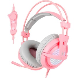SADES A6 Gaming Headset, pink