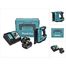 Makita DBN 500 RFJ Akku Stauchkopfnagler 18 V 15-50 mm + 2x Akku 3,0 Ah + Ladegerät