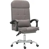 vidaXL Bürostuhl mit Massagefunktion Stoff Taupe
