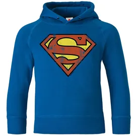 LOGOSHIRT Kapuzen-Sweatshirt Superman Blau/Gelb/Rot 80