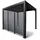 gardenson Pergola-Seitenteil 93 x 2,4 m Anthrazit