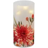 Formano LED, mit Timerfunktion, weiß Sommerblumen H: 16cm weiß