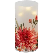 Formano LED, mit Timerfunktion, weiß Sommerblumen H: 16cm weiß
