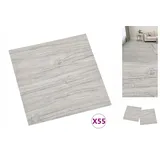 vidaXL Pvc-fliesen Selbstklebend 55 Stk. 5,11 M2 Hellgrau - Vidaxl
