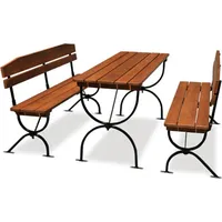 Festzeltgarnitur Bayern 60 x 180 - Schwarz