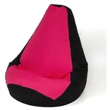 go gift Sitzsack, Schwarz, Rosa, 140 x 100 cm, Birne