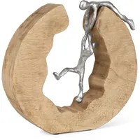 moritz Skulptur Teamwork Teamarbeit 29 x 28 x 6 cm Holz Deko Figur
