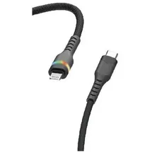 Peter Jäckel 1m Powerkabel Charge & Sync 27 W Typ-C/ Lightning Black