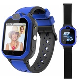 4G GPS Kinder Smartwatch Telefon, Handy Uhr für Kind mit Anti-Verlorener GPS WiFi LBS Ortung Tracker, Videoanruf, Rufen, SOS, Voice Chat, MP3, Pedometer, APP Verwaltung für Mädchen oder Jungen