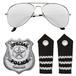 Polizisten Kostüm Set 3-teilig