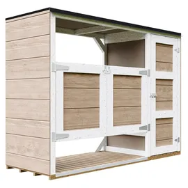 TIMBELA Mülltonnenbox M981A 217 x 159 cm braun