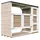 TIMBELA Mülltonnenbox M981A 217 x 159 cm braun