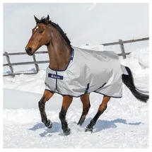 Bucas Power Turnout Extra Pferdedecke 300g 135-183 cm Grau/Silber