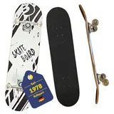 Best Sporting Skateboard schwarz-weiß
