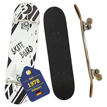 Best Sporting Skateboard schwarz-weiß