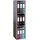 VCM Offas Aktenregal 1,0 x 0,4 x 1,8 Grau