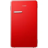 Comfee RCD93RE1RT(E) Tischkühlschrank / 93L Mini-Kühlschrank / 83,5cm Höhe / 48,8cm Breit / 107kWh/Jahr / Rot