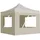 vidaXL Profi-Partyzelt Faltbar mit Wänden Aluminium 3x3 m Creme