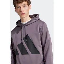 adidas Trainingsanzug ADIDAS SPORTSWEAR "M BL FT HD TS", Herren, Gr. L, grau (grau strata), Obermaterial: 100% Polyester, Sportanzüge Trainingsanzug, Set aus Hose und Hoodie, aus French-Terry-Material, zweiteilig