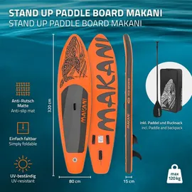 ECD Germany SUP Board Makani 320 x 80 x 15 cm orange