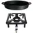 All'Grill Hockerkocher Gaskocher mit Eisen-Gusspfanne 50 cm