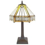 5LL-6125 Tiffany-Lampe-Leuchte Tischlampe Tischleuchte Clayre & Eef/Lumilamp