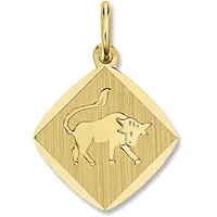 Sternzeichenanhänger ONE ELEMENT "Sternzeichen Anhänger aus 333 Gelbgold", gold, Schmuckanhänger, Damen, StierimSetmitHalskette, Steinbock, Gelbgold 333 Gold, Gelbgold 333, Gold, das perfekte Geburtstagsgeschenk für Frau und Mann