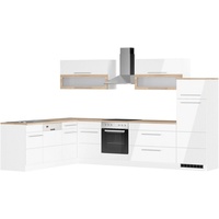 Kochstation Küche »KS-Wien«, Stellbreite 220 x 330 cm, wahlweise mit E-Geräten, weiß