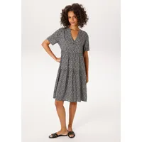Aniston CASUAL Sommerkleid Schwarz/Weiß 48