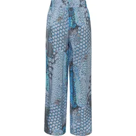 Buffalo Palazzohose mit Animalprint und elastischem Bund, Schlupfhose, Stoffhose Gr. 38 N-Gr, blau bedruckt, , 62026065-38 N-Gr
