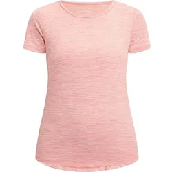 ENERGETICS Damen T-Shirt Gora, MELANGE/RED DARK, 36