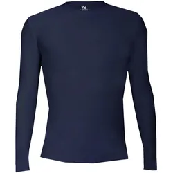 Langarm-Shirt Pro Compression Erwachsene Männer Rundhals Unterhemd M